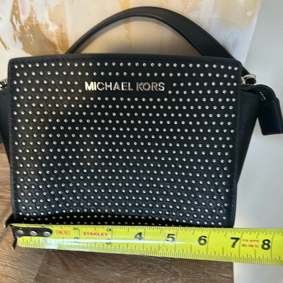 Michael Kors Black Crossbody Bag with Silver Studs - Picture 10 of 15